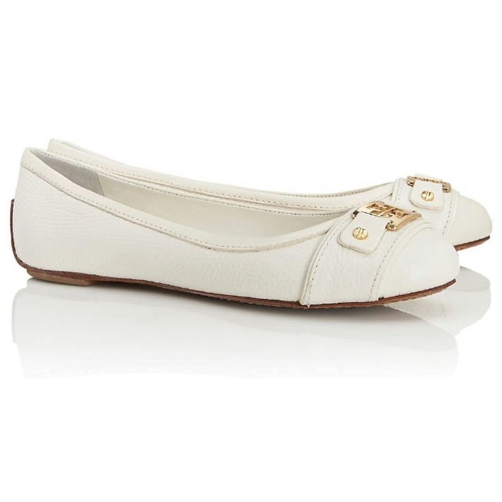 Tory Burch Clines Ballet Leather Flats Size 6.5